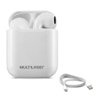 Fone de Ouvido sem Fio Bluetoot Tws Airbuds Multilaser Ph326 Branco - 4