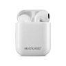 Fone de Ouvido sem Fio Bluetoot Tws Airbuds Multilaser Ph326 Branco - 1