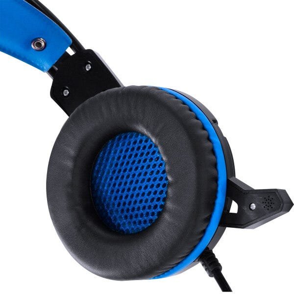 Headset Vx Gaming Taranis V2 P2 com Microfone - Preto e Azul - 3
