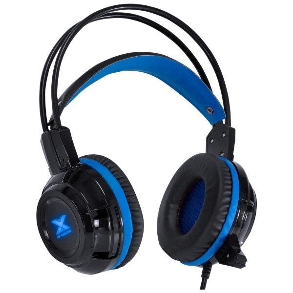Headset Vx Gaming Taranis V2 P2 com Microfone - Preto e Azul - 5
