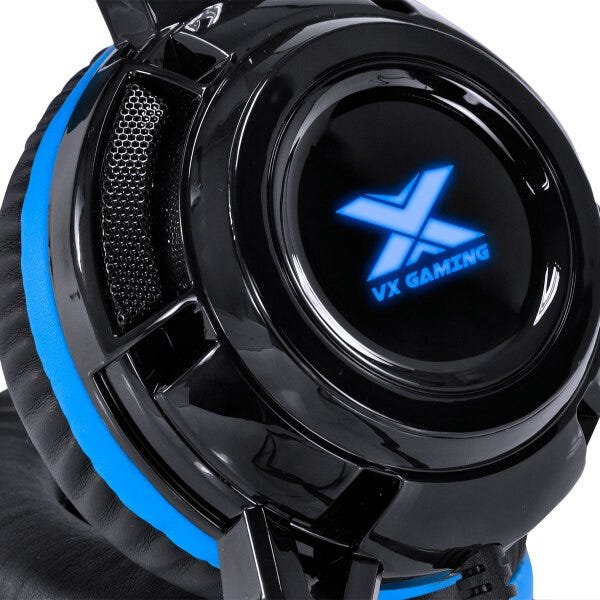 Headset Vx Gaming Taranis V2 P2 com Microfone - Preto e Azul - 11