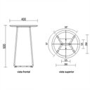 Ver imagem 2 de Mesa Lateral Pix Tampo em Mdf Cor Carvalho Claro Base em Aco Tubular Branco 40 Cm (alt) - 55377