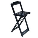 Ver imagem 2 de Conjunto de Mesa Bistrô de Madeira com 4 Cadeiras Dobravel Ideal para Bar e Restaurante Preto