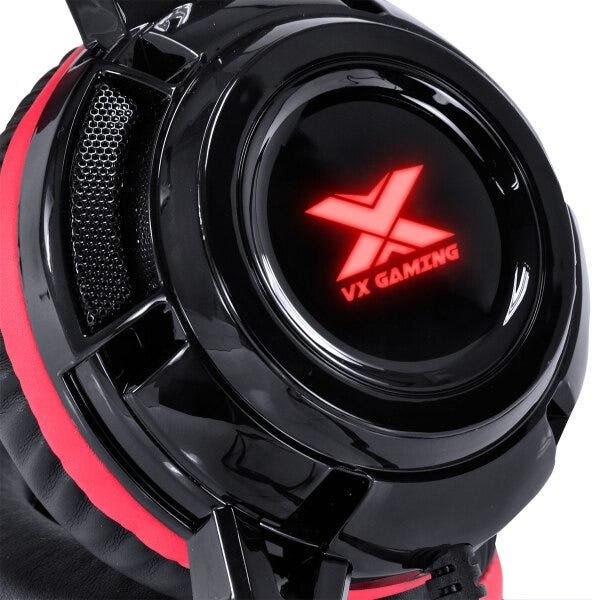 Headset Vx Gaming Taranis V2 P2 com Microfone - Preto e Vermelho - 10