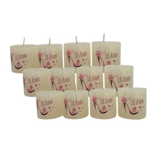 Vela para Lembrancinha 15 anos - kit 12 unidades | MadeiraMadeira Vela para Lembrancinha 15 anos - kit 12 unidades | MadeiraMadeira