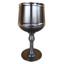 Ver imagem 2 de Taça Imperial Para Vinho E Água Em Estanho 270 Ml