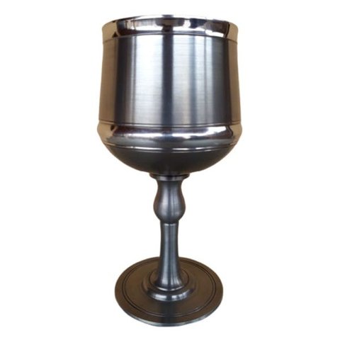 Taça Imperial Para Vinho E Água Em Estanho 270 Ml