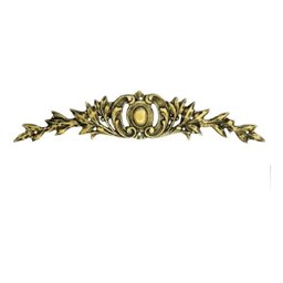 Aplique Em Bronze Para Móveis Floral Grande Luís Xv Cômoda Mesas - 1