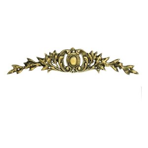 Aplique Em Bronze Para Móveis Floral Grande Luís Xv Cômoda Mesas