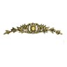 Aplique Em Bronze Para Móveis Floral Grande Luís Xv Cômoda Mesas - 2
