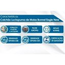 Ver imagem 2 de Cama Box Baú Casal: Colchão Molas Bonnel Luckspuma Eagle New + Base Crc Suede Black(138x188)