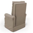 Ver imagem 6 de Poltrona de Amamentação e Descanso com Balanço e Puff Laís G05 Veludo Bege - Mpozenato