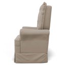 Ver imagem 5 de Poltrona de Amamentação e Descanso com Balanço e Puff Laís G05 Veludo Bege - Mpozenato