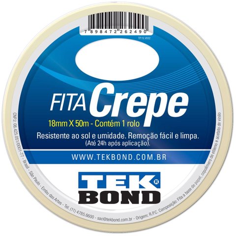 Fita Crepe Atb 18mm X 50mt - Tekbond 21111018500