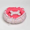 Cama Redonda Para Cachorro e Gato Rosa - Gaia Caminhas:GG - 3