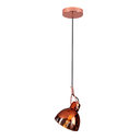 Ver imagem 1 de Luminária Pendente Fareto Vidro Direcionável Quarto Cozinha Balcão Bivolt:cobre/110v/220v