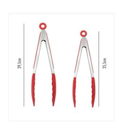 Jogo com 2 Pinças Pegador em Silicone de 29,5 e 25,5 cm. - 1