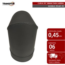 Curva 90º 180mm para Chaminé de Lareira - Tr1601-90 - 3