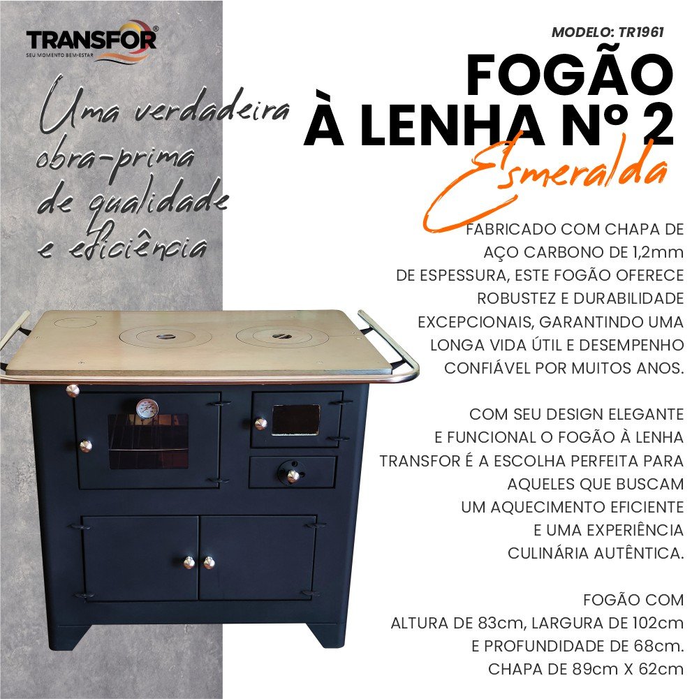 Fogão À Lenha Nº2 Esmeralda - Tr1961 - 7