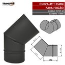 Ver imagem 2 de Curva 45º 115mm para Chaminé de Fogão - Tr1947-45