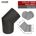 Ver imagem 2 de Curva 45º 180mm para Chaminé de Lareira - Tr1601-45
