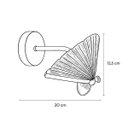 Ver imagem 2 de Arandela Borboleta de Parede Led 6w 3000k Dourado Lus-604 St3247