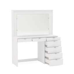 Penteadeira Ditália 7 Gavetas Branco Uv Acetinado - 9