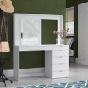 Ver imagem 5 de Penteadeira Ditália 7 Gavetas Branco Uv Acetinado