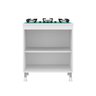 Balcão Cooktop Ditália 2 Portas BA-115 Branco - 4