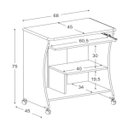 Ver imagem 5 de Mesa Computador Ditália Mc-153 Branco