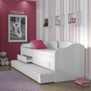 Ver mais imagens de Sofá Cama Solteiro Ditália Cama Auxiliar 2 Gav.cm-08 Branco