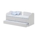 Ver imagem 1 de Sofá Cama Solteiro Ditália Cama Auxiliar 2 Gav.cm-08 Branco