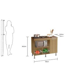 Balcão Para Cooktop Ditália BA-60 Diamond - 8