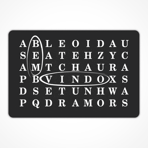 Tapete Capacho Estampado - 40cm X 60cm:palavra Cruzada Bem Vindo