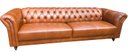 Ver imagem 5 de Sofá Decorativo de Couro 2 Lugares 1,80cm Chesterfield Conhaque - Mozzelar