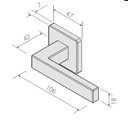 Ver imagem 2 de Fechadura para Banheiro 471B-Ixe Concept Inox Escovado - Pado
