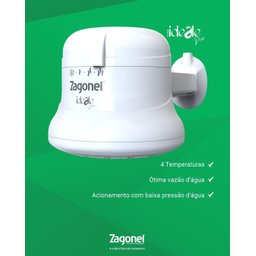 Ducha Multitemperatura Ideale 4t 5500w 127v Branco Zagonel - 5