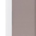 Ver imagem 4 de Guarda Roupa Solteiro 135cm 2 Portas e Espelho Delphi Branco/cinnamon L01 - Mpozenato