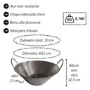 Ver imagem 4 de Kit Cozinha Profissional Completa Tacho de Aço Inox 4 Peças