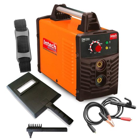 Inversor de Solda 200A SMI200 com 4 acessórios Intech Machine 220V