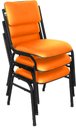 Ver imagem 1 de Kit com 3 Cadeiras para Auditórios Linha Hotel Smart Laranja