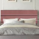 Ver imagem 1 de Painel Estofada Argentina 100cm Solteiro Para Cama Box Quarto Suede Rose Gold - Gat Magazine