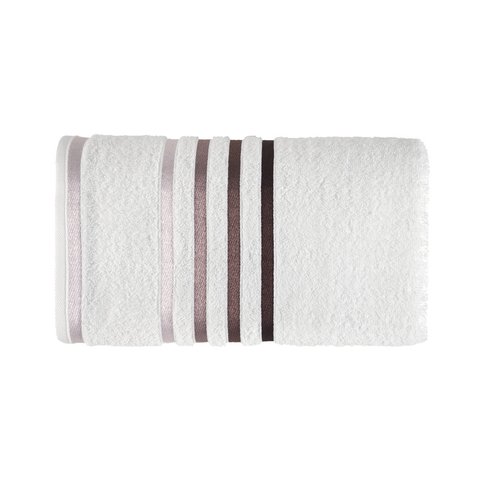 Toalha de Banho Lumina A: Branco/rosa