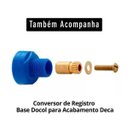 Ver imagem 5 de Acabamento Registro Dourado Quad Base Deca, Docol e Fabrimar