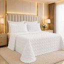 Ver imagem 1 de Kit Cobreleito King 300 Fios Jogo Cama Istambul Quarto Roupa:Branco