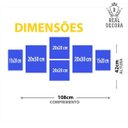 Ver imagem 3 de CONJUNTO KIT 6 QUADROS DECORATIVOS PRETO AMARELO GEOMÉTRICO QURTO SALA FAMÍLIA É TUDO IGUAL
