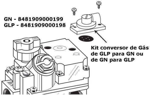 Kit de Conversão de Gás para GLP para fritadeira Vulcan Macom Skymsen Pitco JJac - 2