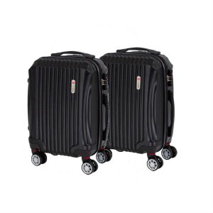 Kit Mala de Bordo Travelux Engelberg Duas Peças-Preto