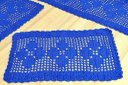 Ver imagem 2 de Jogo de Passadeira em Crochê Basic - Azul Royal Arte & Tear