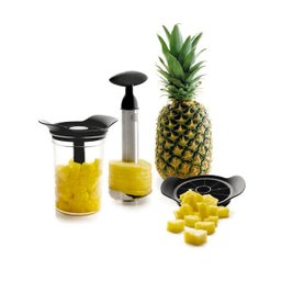 Fatiador Descascador De Abacaxi Em Aço Inox Espiral Prático Rápido - 5